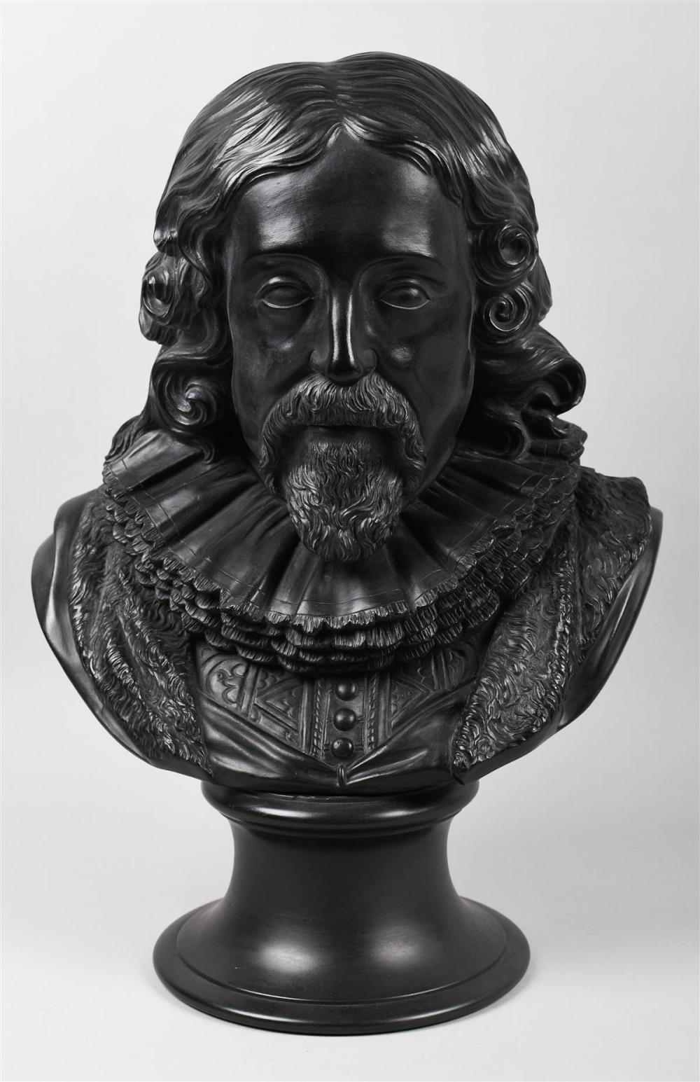 WEDGWOOD BLACK BASALT LIBRARY BUST 33ba84