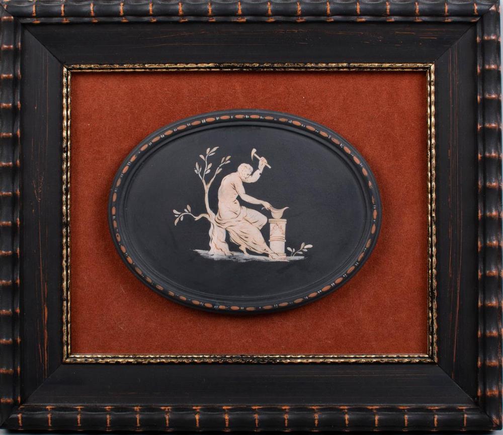 WEDGWOOD BLACK BASALT 'ENCAUSTIC-DECORATION'