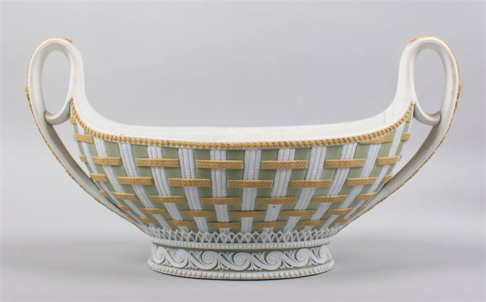 WEDGWOOD SOLID WHITE TRICOLOR STRAPWARE  33babb