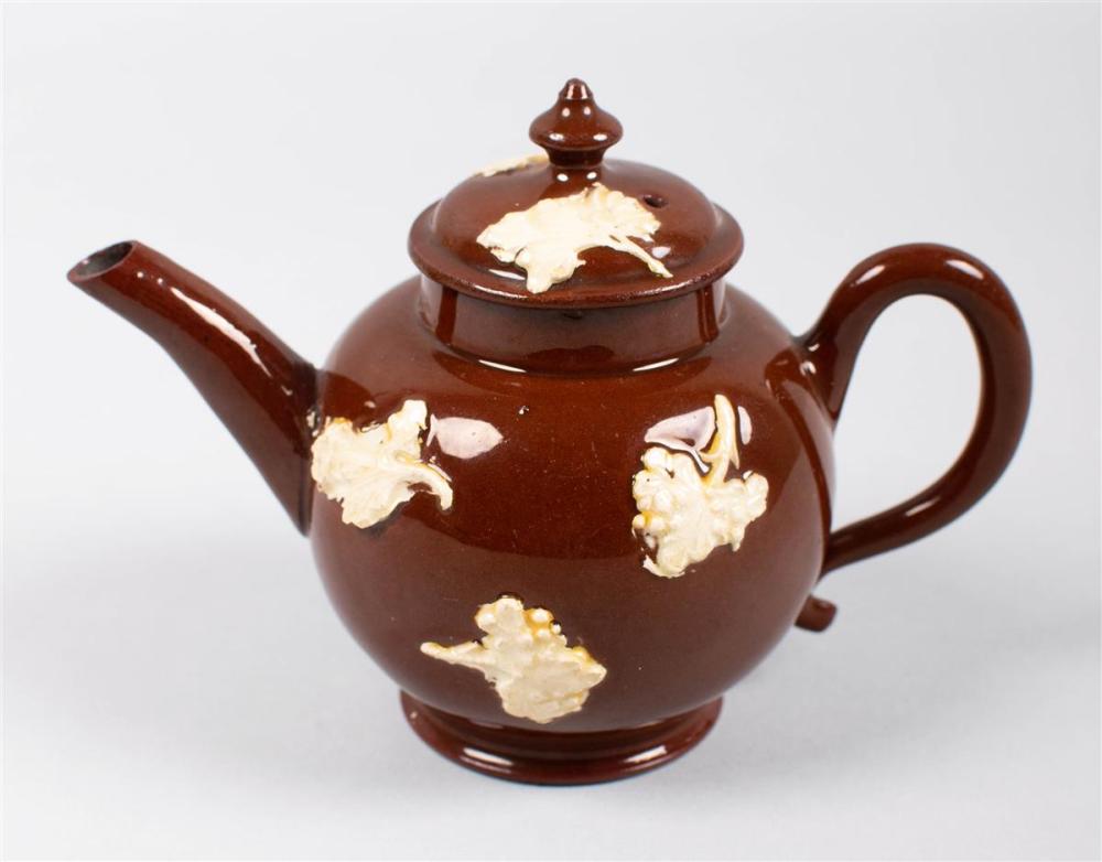 ENGLISH GLAZED REDWARE SMALL TEAPOT 33bb16