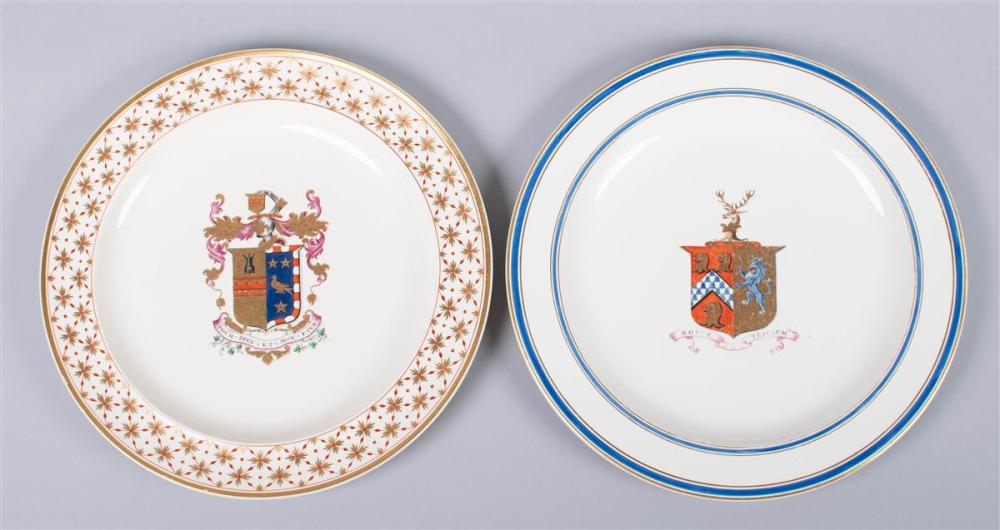 TWO WEDGWOOD CREAMWARE ARMORIAL 33bb39