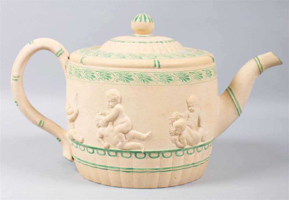 WEDGWOOD CANEWARE ENAMEL-DECORATED