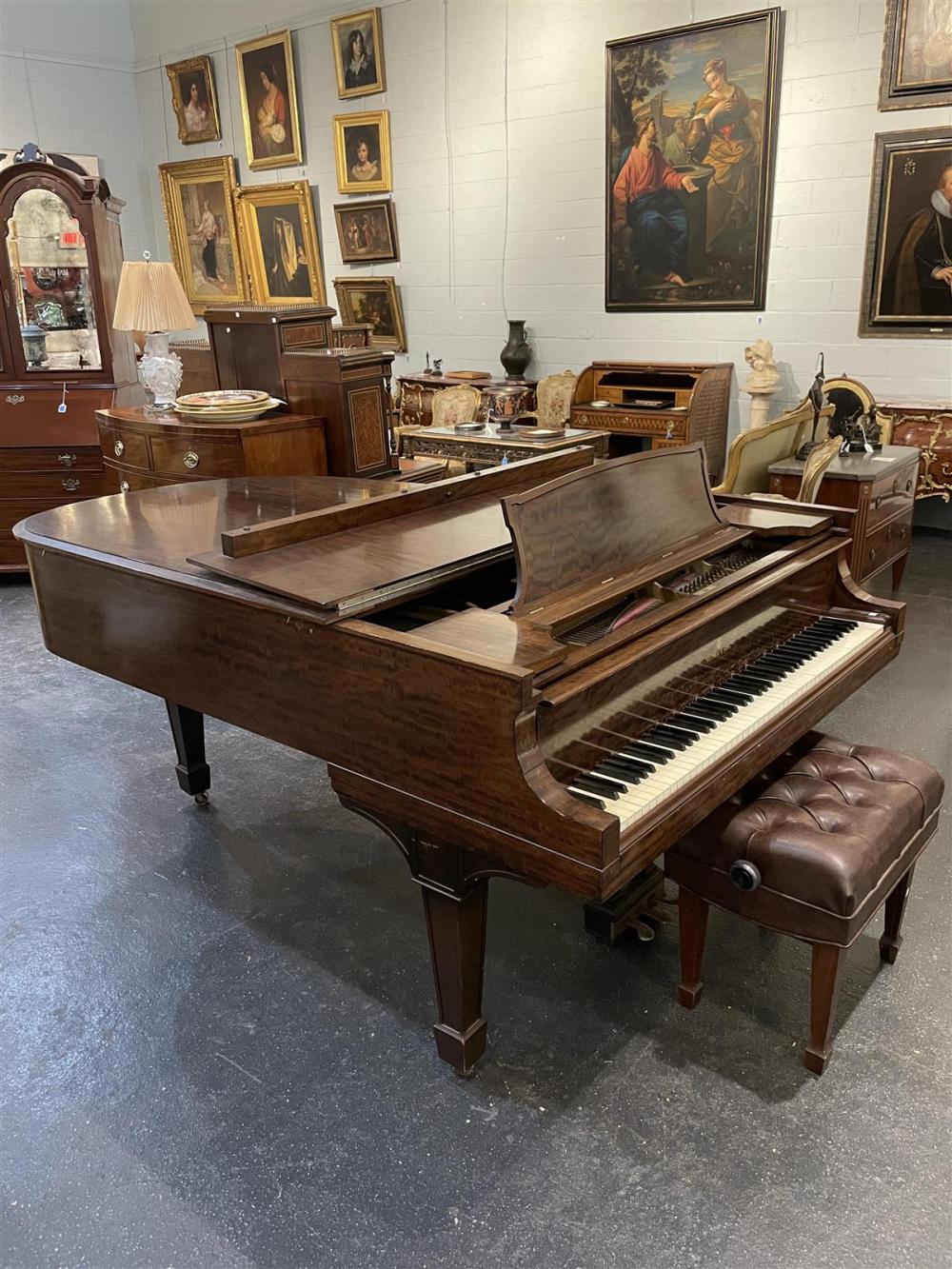 STEINWAY MAHOGANY GRAND PIANO,