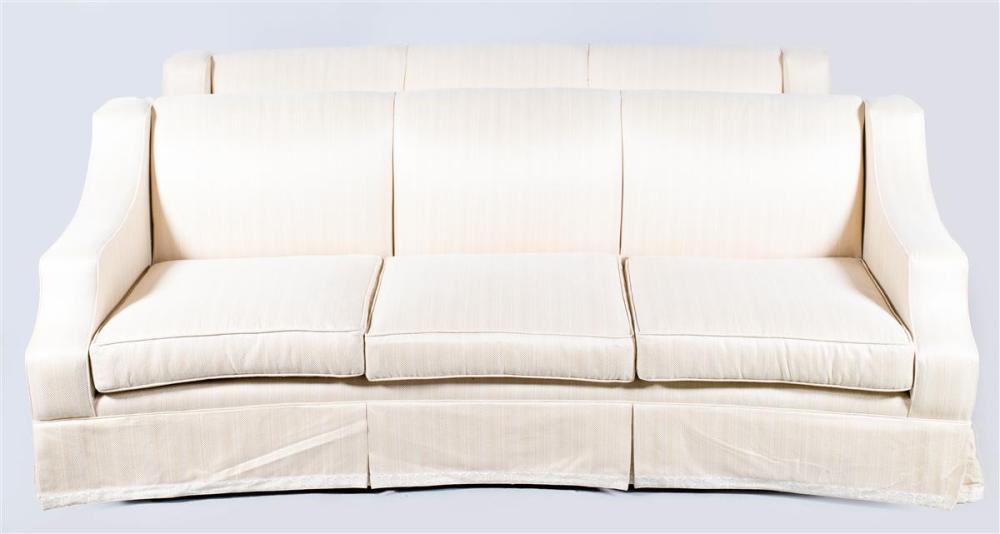 PAIR OF CUSTOM UPHOLSTERED SOFASPAIR