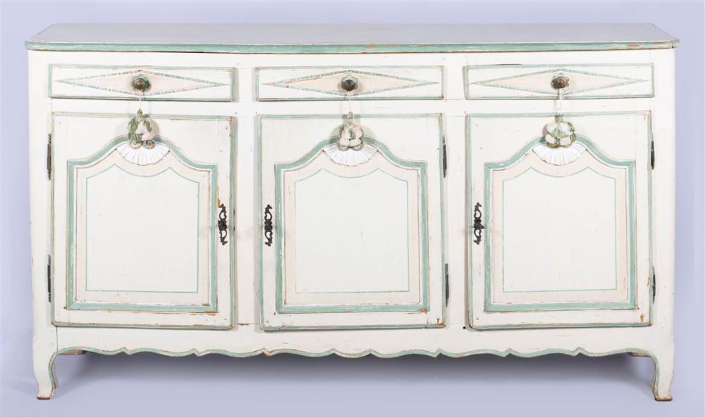 FRENCH PROVINCIAL GREEN PAINTED 33bc5f