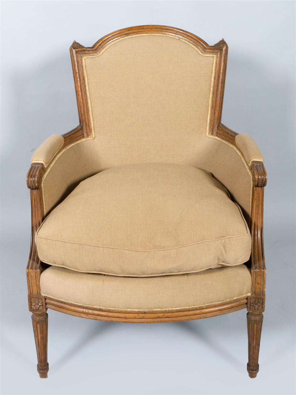 LOUIS XVI STYLE BERGERE ARMCHAIRLOUIS