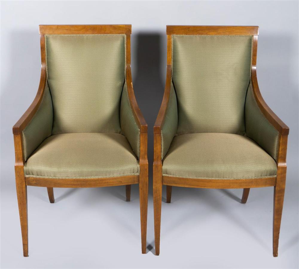 PAIR OF EMPIRE STYLE CHERRY ARMCHAIRSPAIR 33bc9e