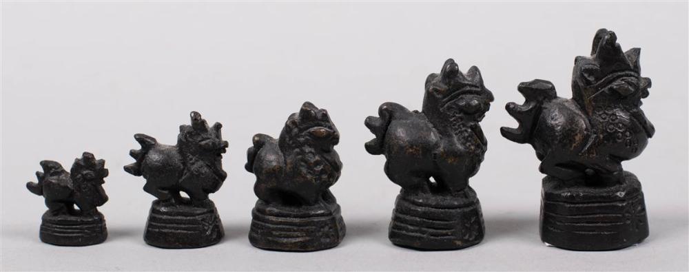 FIVE CHINESE COCKEREL FORM SCALE 33bd51
