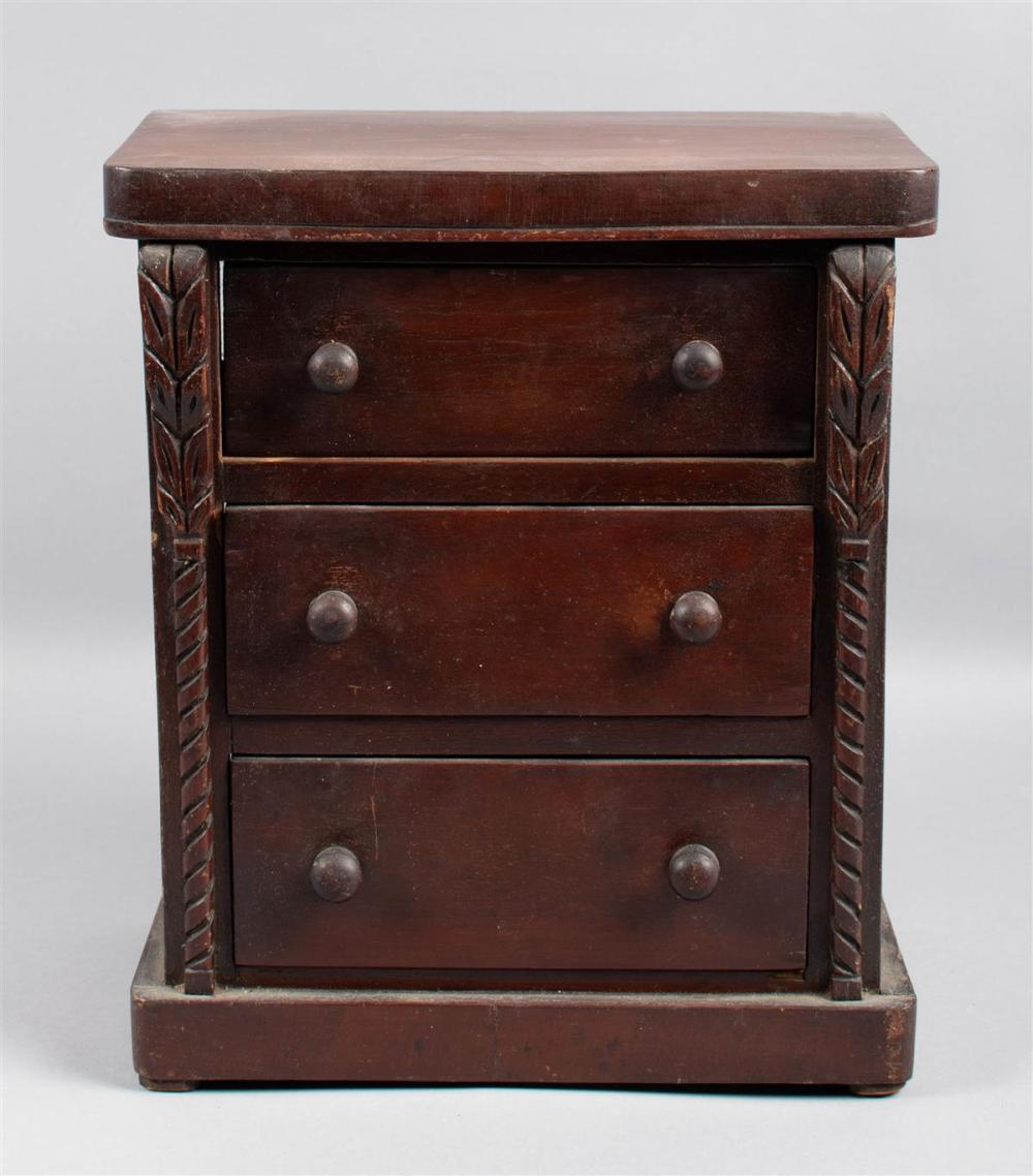 AMERICAN EMPIRE MAHOGANY MINIATURE 33bdac