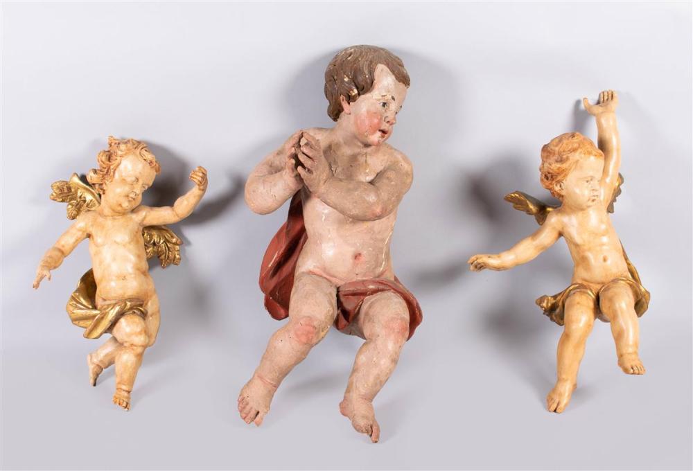 ITALIAN BAROQUE POLYCHROMED PUTTO 33bdd8