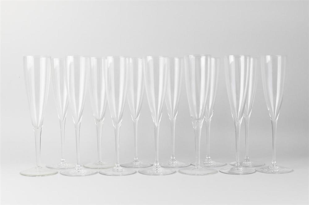 13 BACCARAT CRYSTAL DOM PERIGNON