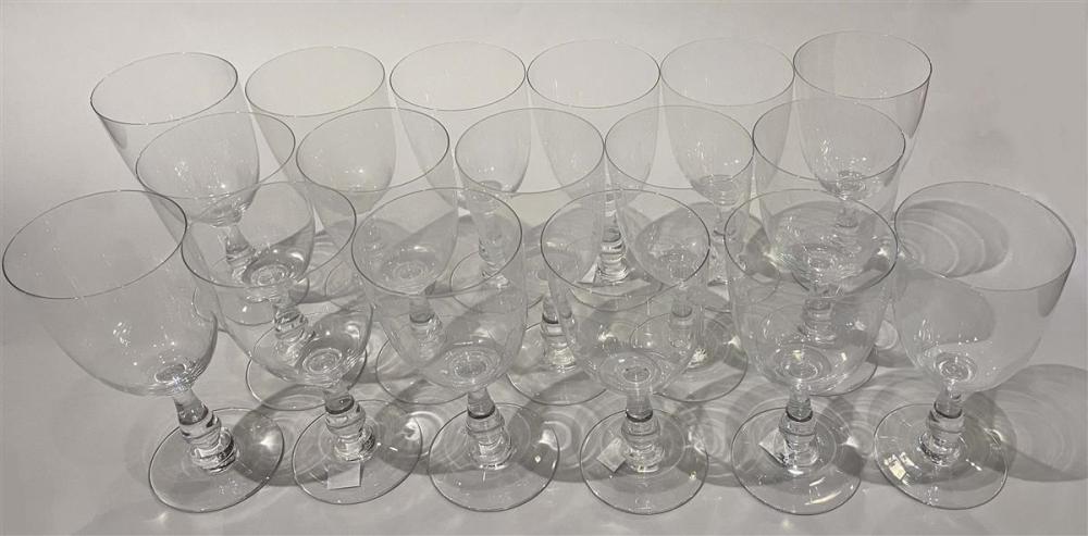 17 BACCARAT CRYSTAL GLASSES17 BACCARAT