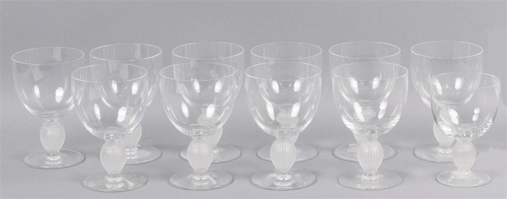 11 LALIQUE LANGEAIS WATER GOBLETS11 33be43