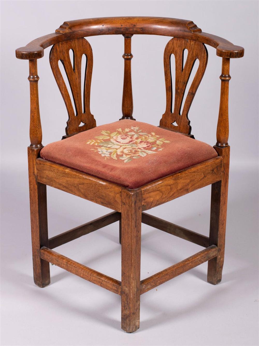 GEORGE III STYLE MAHOGANY CORNER