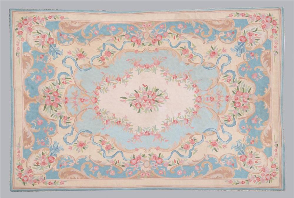 INDIAN AUBUSSON STYLE WOOL RUGINDIAN 33be67