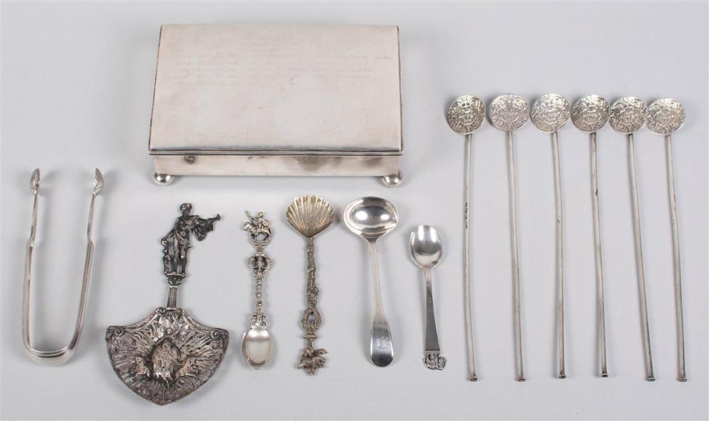 ECLECTIC GROUP OF SILVER AND PLATED