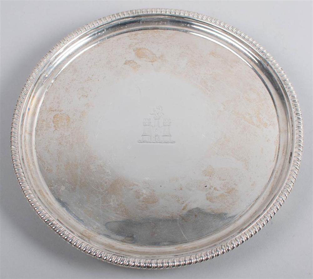 GEORGE III SILVER CRESTED CIRCULAR