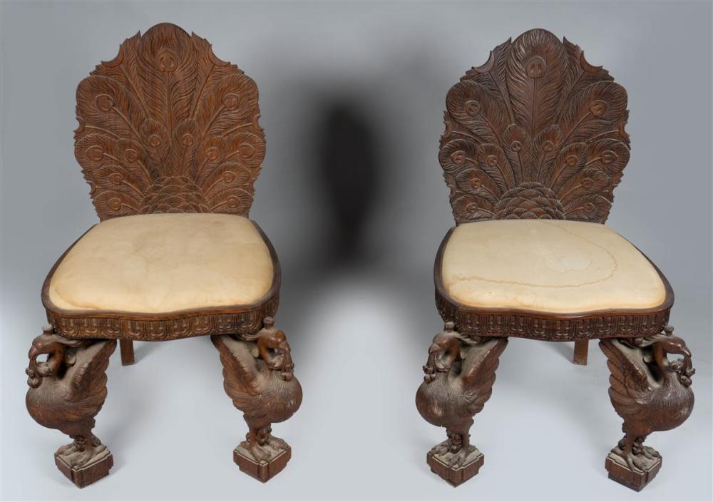 PAIR OF SOUTHEAST ASIAN CARVED