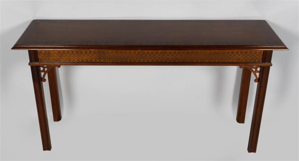 GEORGE III STYLE INLAID MAHOGANY