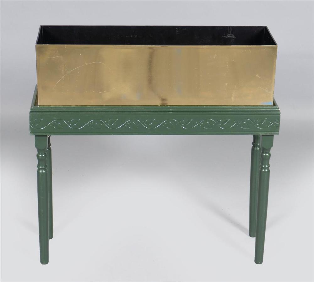 CHINOISERIE STYLE GREEN PAINTED