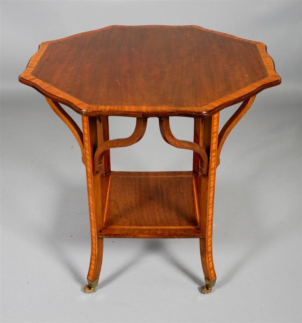 EDWARDIAN INLAID MAHOGANY OCCASIONAL 33c027