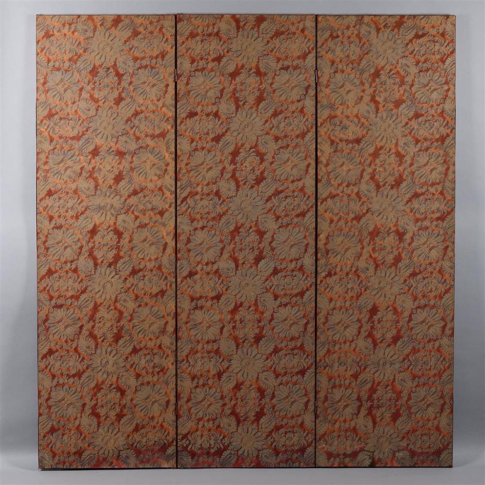 FORTUNY BATIK SCREEN LINED THREE-PANEL