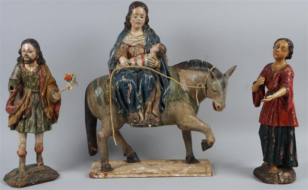 POLYCHROME WOOD GROUP OF THE HOLY 33c044