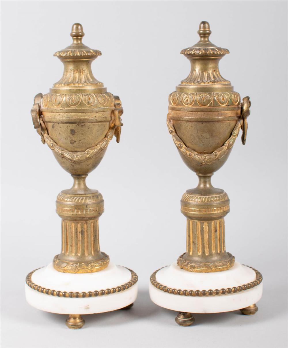 PAIR OF LOUIS XV STYLE ORMOLU AND