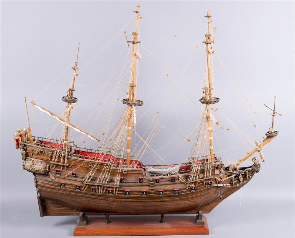 SHIP S MODEL OF A WOODEN SPANISH 33c05f