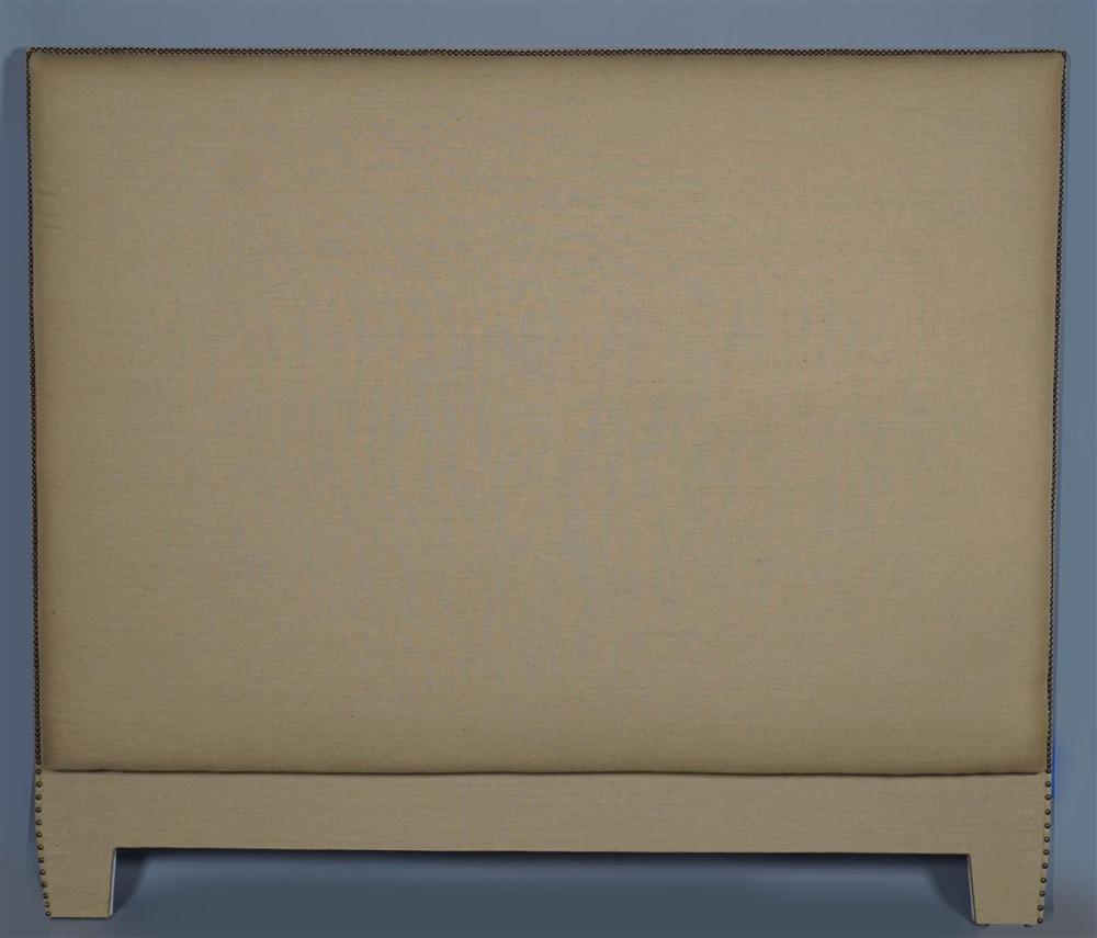 CONTEMPORARY BRASS TACKED UPHOLSTERED 33c0f0