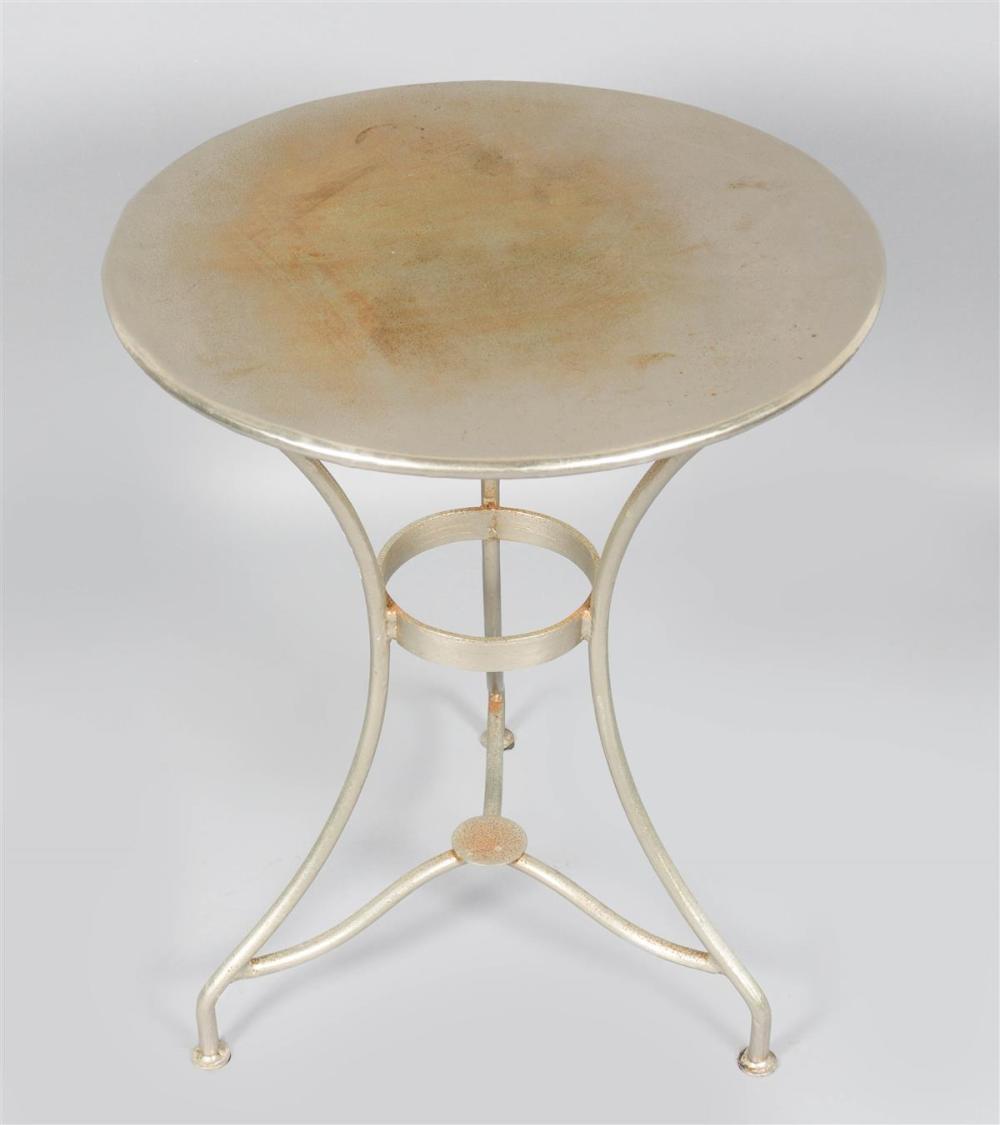 MODERN CIRCULAR METAL SIDE TABLEMODERN 33c0eb