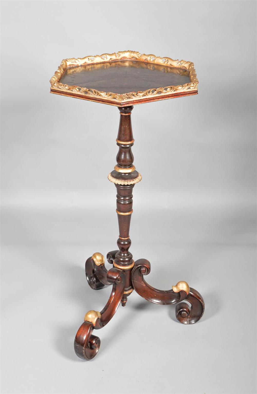 OCTAGONAL STAND WITH TRIPOD LEGSOCTAGONAL