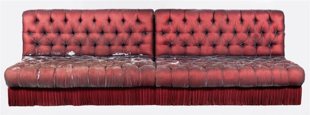 PAIR OF VICTORIAN STYLE UPHOLSTERED 33c0fc