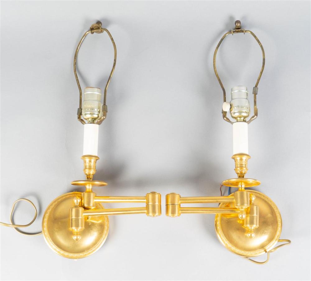 PAIR OF FRENCH GILT-BRASS OR BRONZE