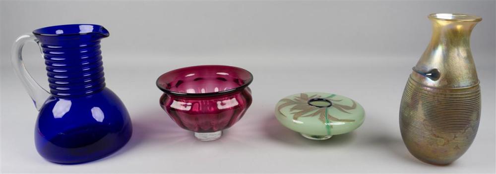 GROUP OF COLORED GLASSWARE MOST 33c167