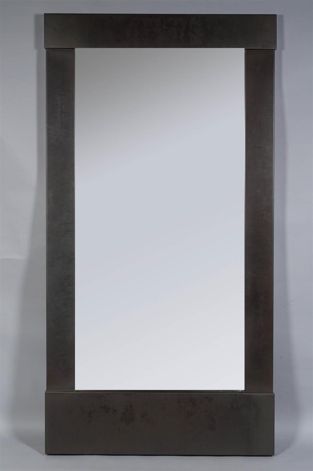 RECTANGULAR BLACK MIRROR WITH METAL 33c171