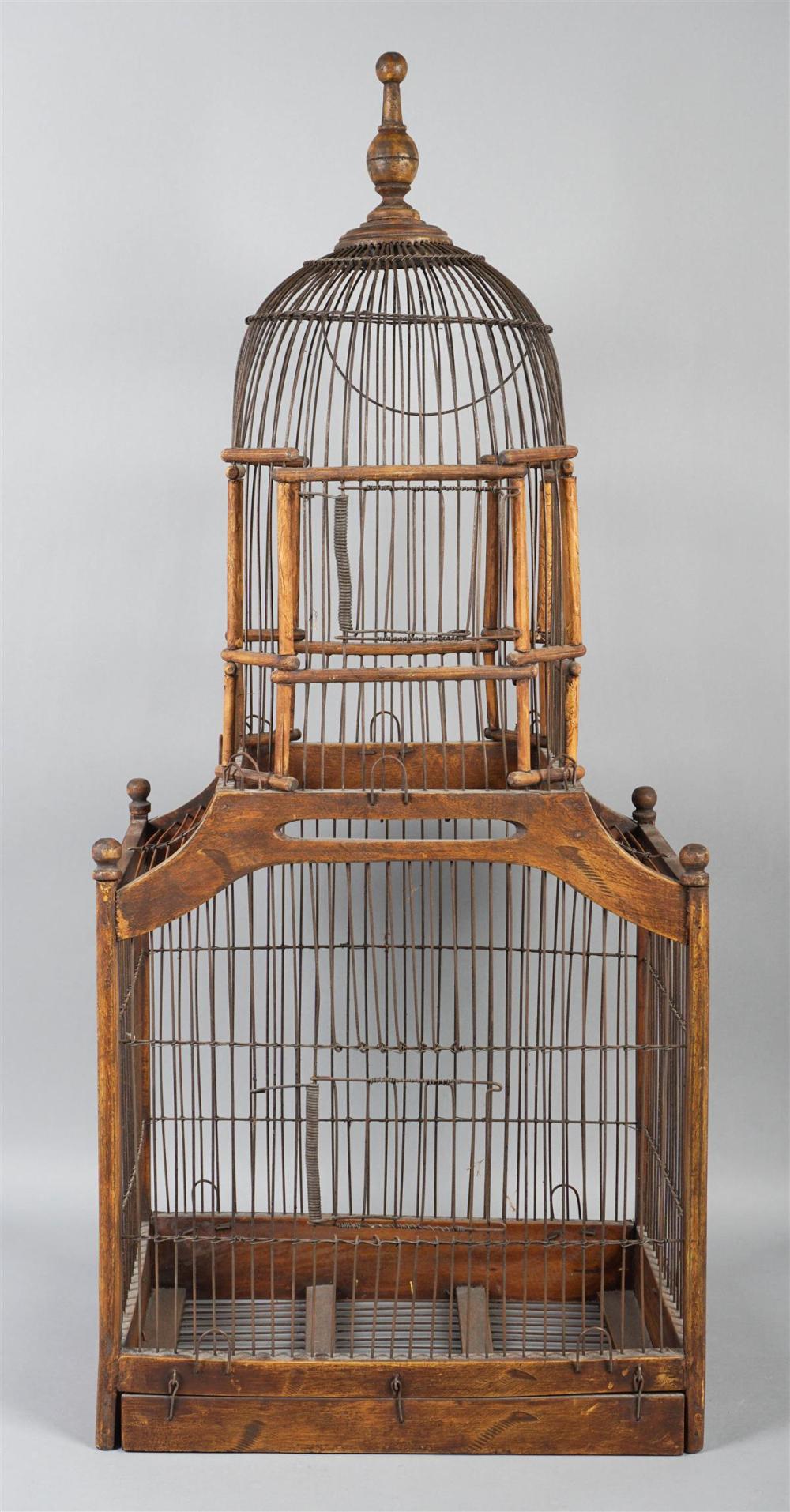 TWO TIER WOOD AND WIREWORK DOMED 33c16c