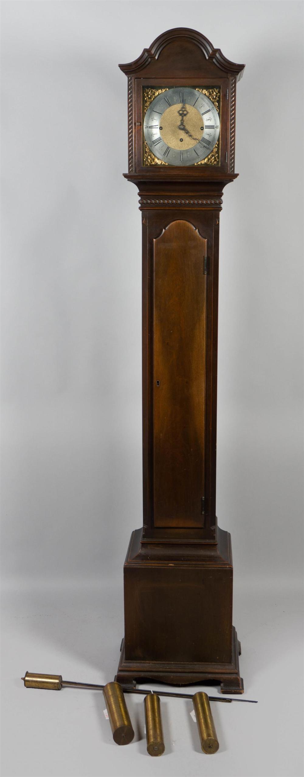 GEORGIAN STYLE MAHOGANY TALL CASE 33c1fa