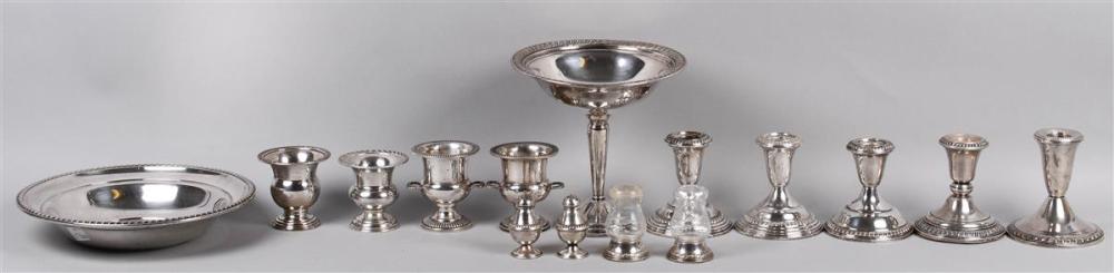 GROUP OF SILVER TABLE WARES WITH