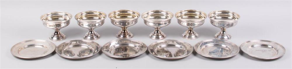 AMERICAN SILVER DESSERT COUPES