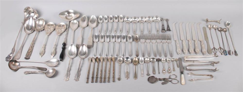 COLLECTION OF SILVERPLATED FLATWARECOLLECTION