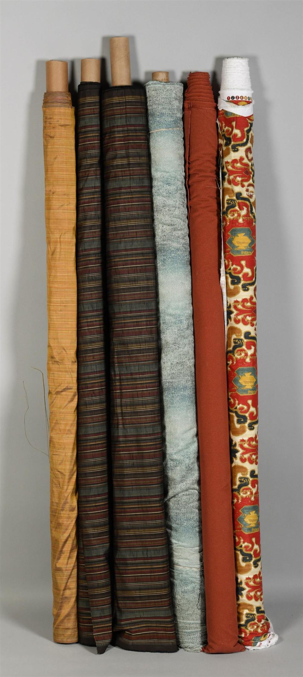 GROUP OF SIX ASSORTED FABRIC LENGTHSGROUP 33c25a