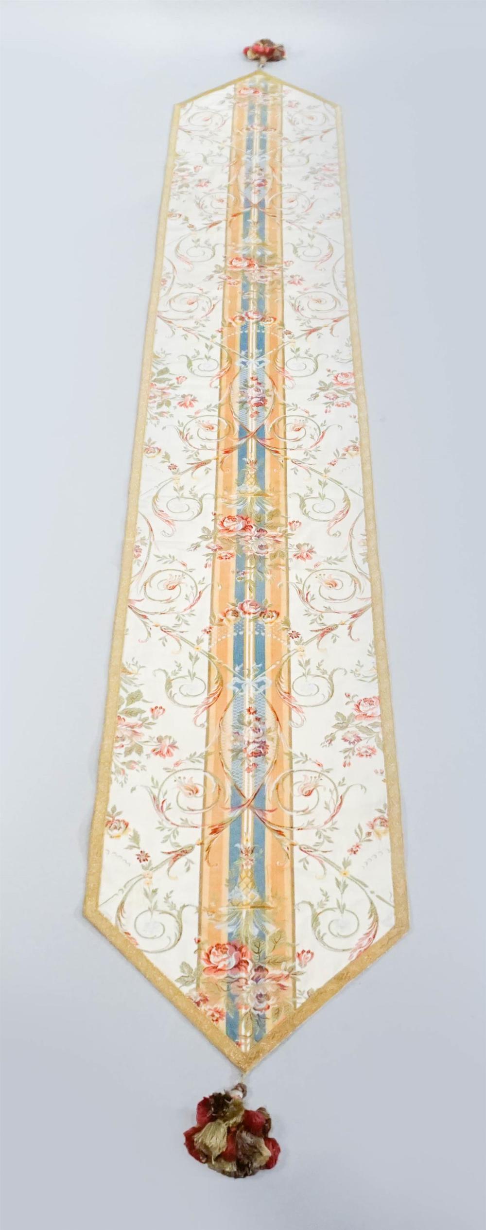 FRENCH BROCADE TABLE RUNNERFRENCH