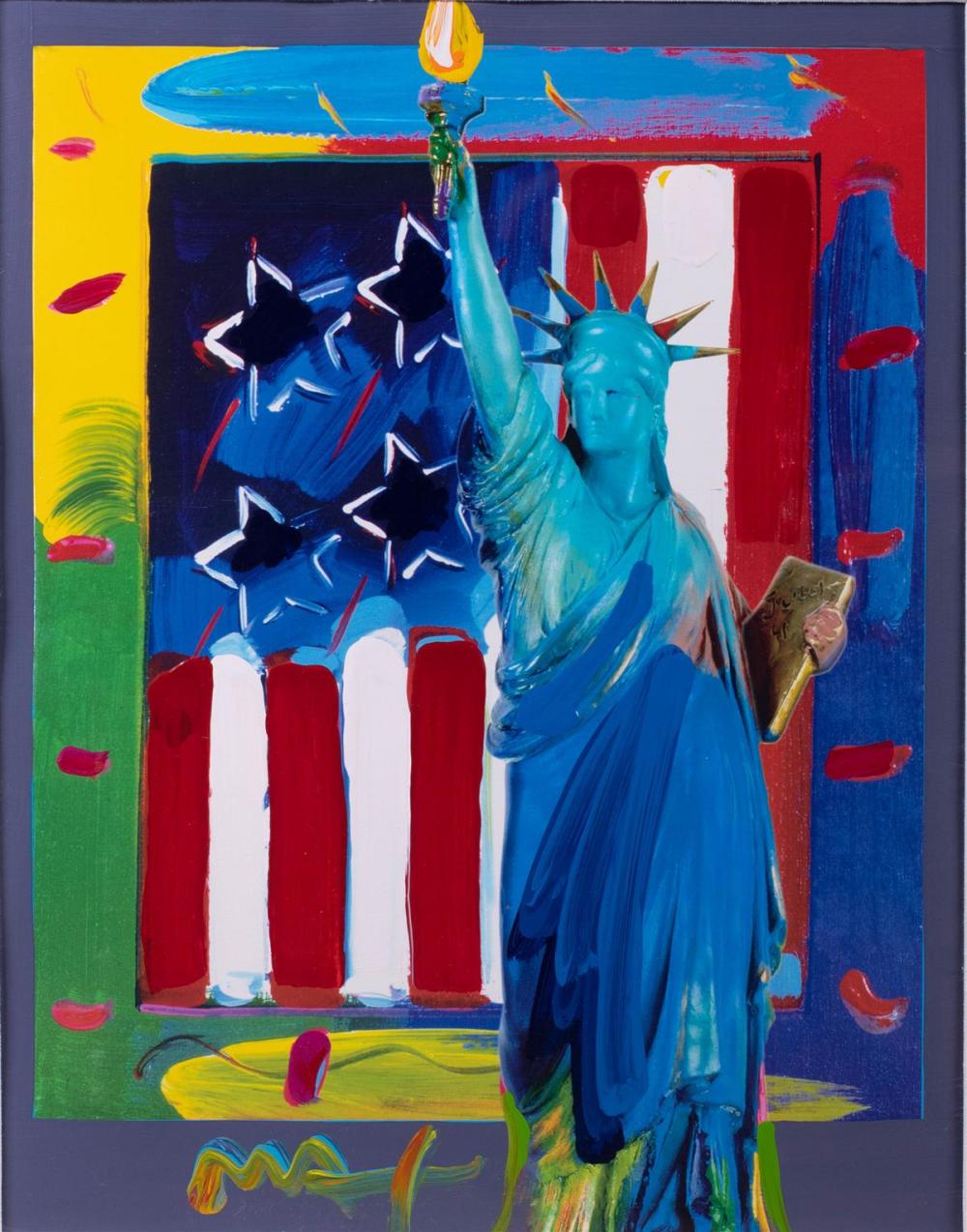 PETER MAX AMERICAN 1937 PATRIOTIC 33c2f2