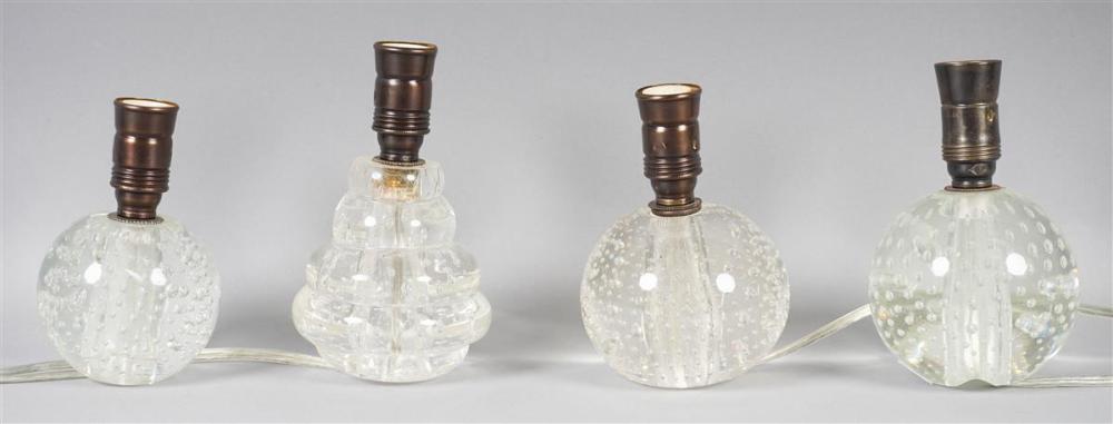 THREE SMALL BUBBLE FORM LAMPS AND 33c32e