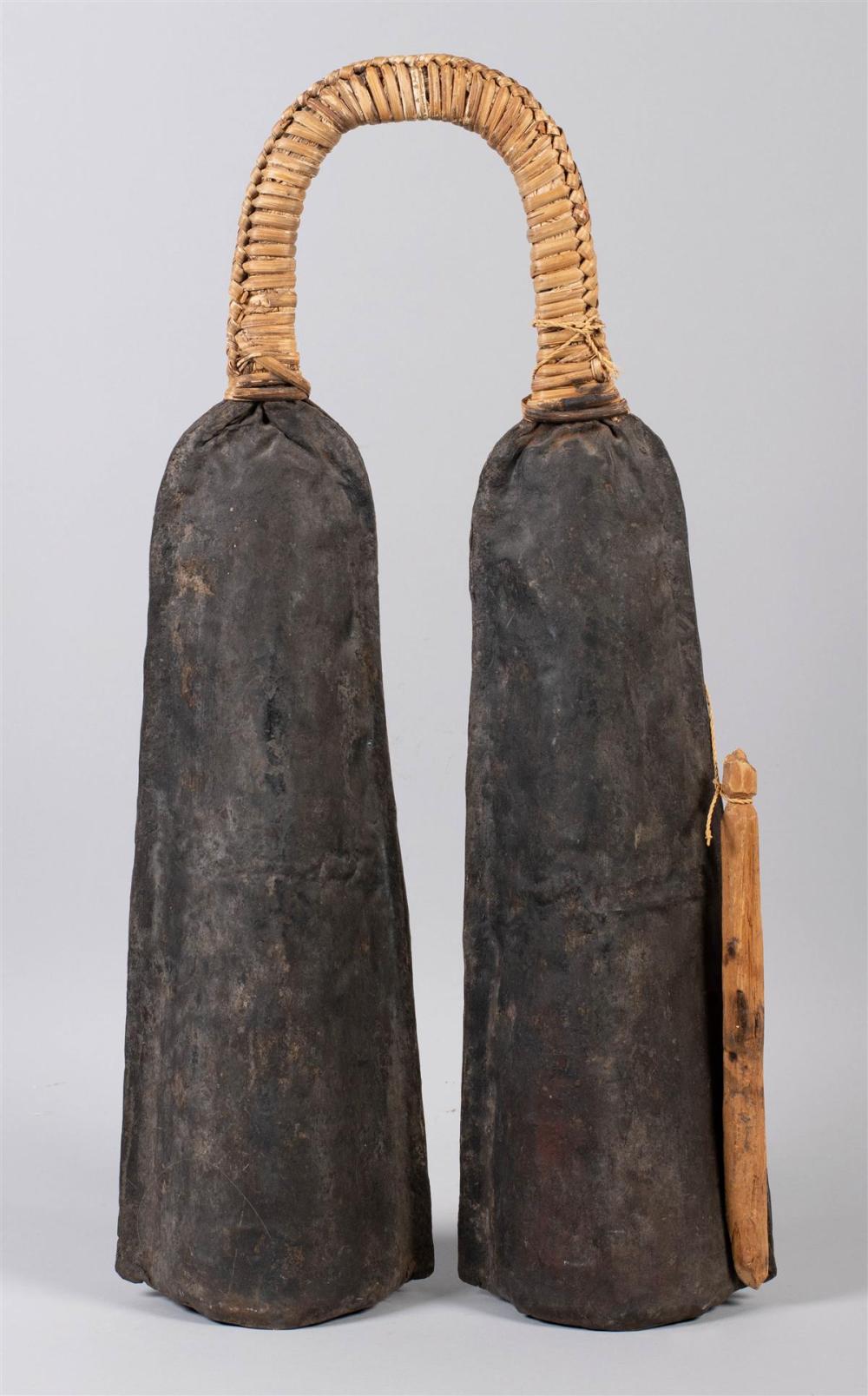 DOUBLE IRON BELL, NIGERIA 23.15 X 12