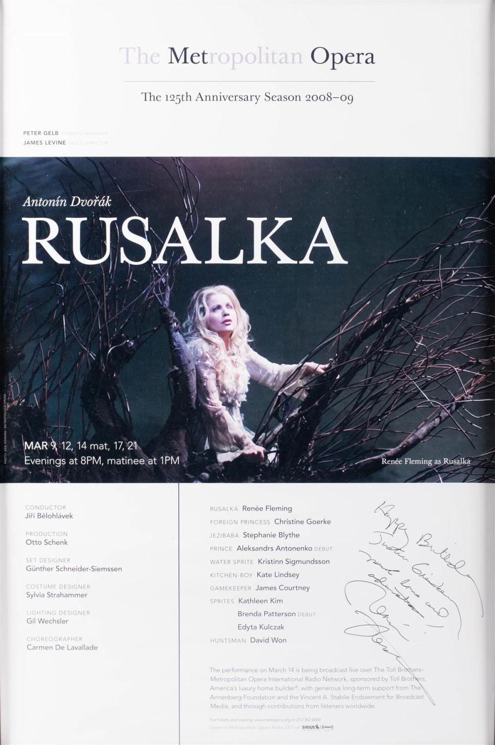 ANTONIN DVORAK RUSALKA METROPOLITAN 33c3ce