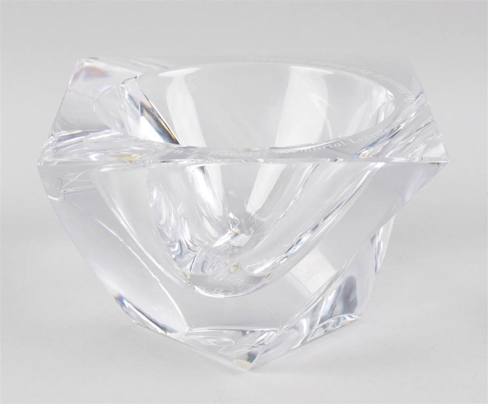 ORREFORS CRYSTAL BOWL PRESENTED