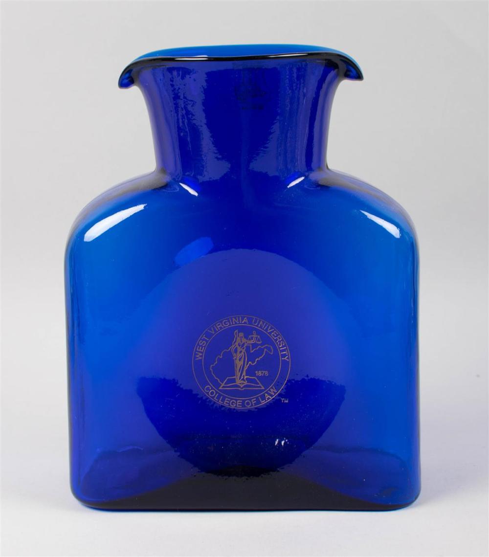 BLENKO COBALT VASE IN GINSBURG RESIDENCE