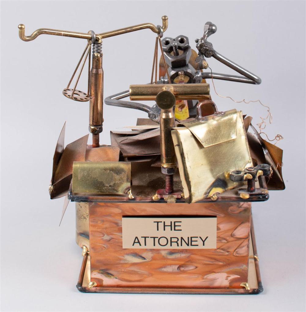 JOSEPH ROMANO, THE ATTORNEY, METAL SCULPTURE